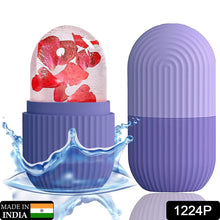 Beauty Ice Roller for Face & Eye Massage (Reusable, Purple)