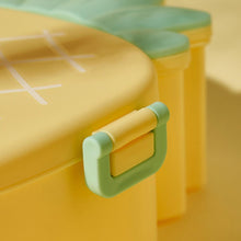 Kids Lunch Box Cute Pineapple Shaped Bento Box (1 Pc / With Spoon, Fork & Color Box)