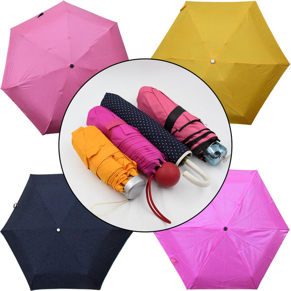 Umbrella Summer Sun and Rain Protection Foldable Cute Umbrella | (1 Pc / Mix Color / Design) 
