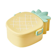 Kids Lunch Box Cute Pineapple Shaped Bento Box (1 Pc / With Spoon, Fork & Color Box)
