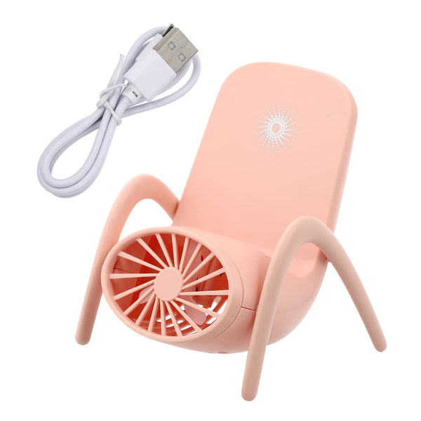 Portable Mobile Phone Holder Fan – Handheld, Multi-Function (Battery Not Include)