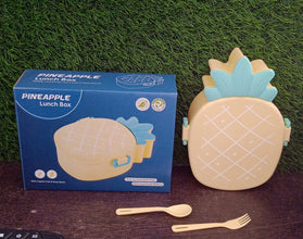 Kids Lunch Box Cute Pineapple Shaped Bento Box (1 Pc / With Spoon, Fork & Color Box)