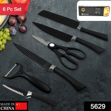 6 Pieces Professional Kitchen Knife Set(Stainless Steel / 6 Pcs Set)