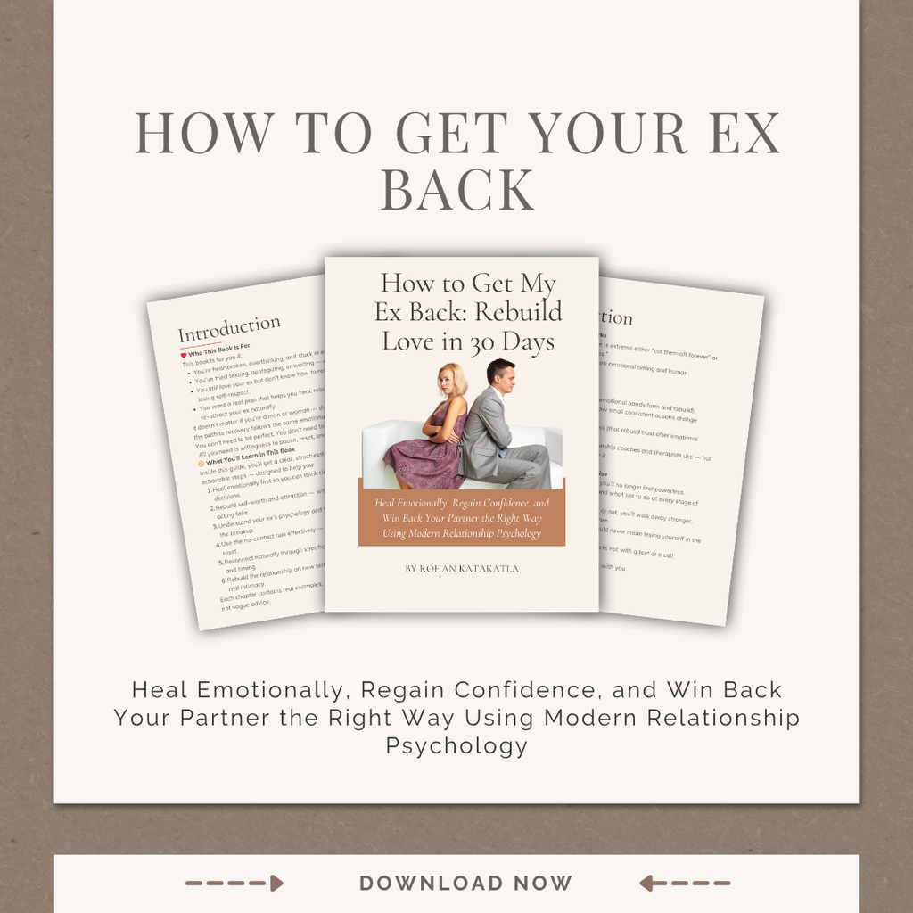 HOW TO GET YOUR EX BACK - A 30-Day Action Plan to Rebuild Love and Trust Without Begging or Manipulation
