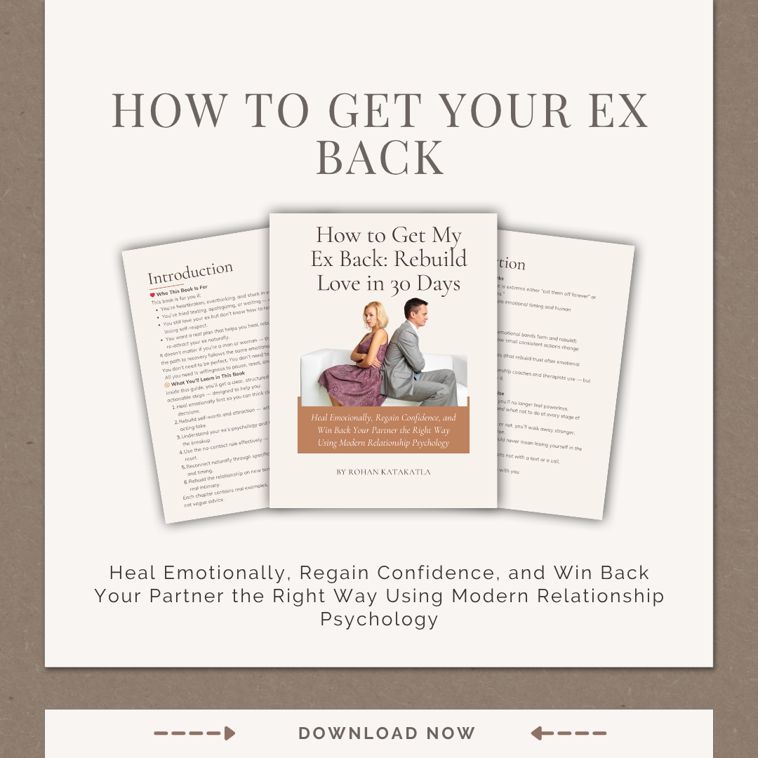 HOW TO GET YOUR EX BACK - A 30-Day Action Plan to Rebuild Love and Trust Without Begging or Manipulation